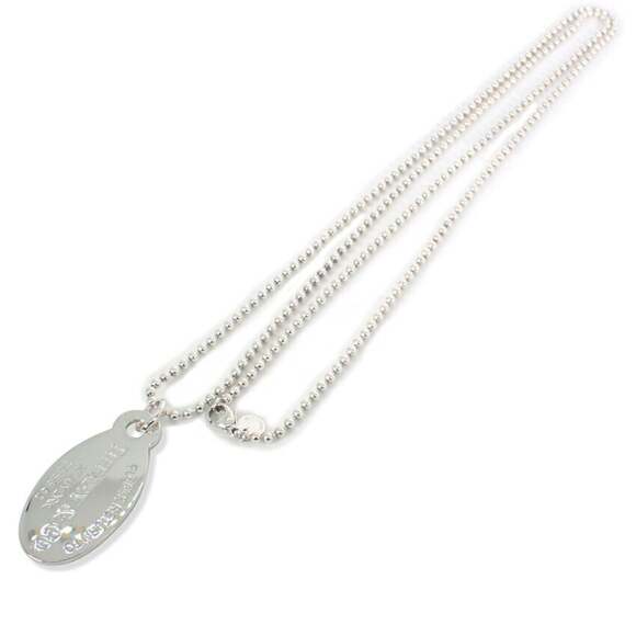 TIFFANY 925 Return to Tiffany Oval Tag Long Necklace